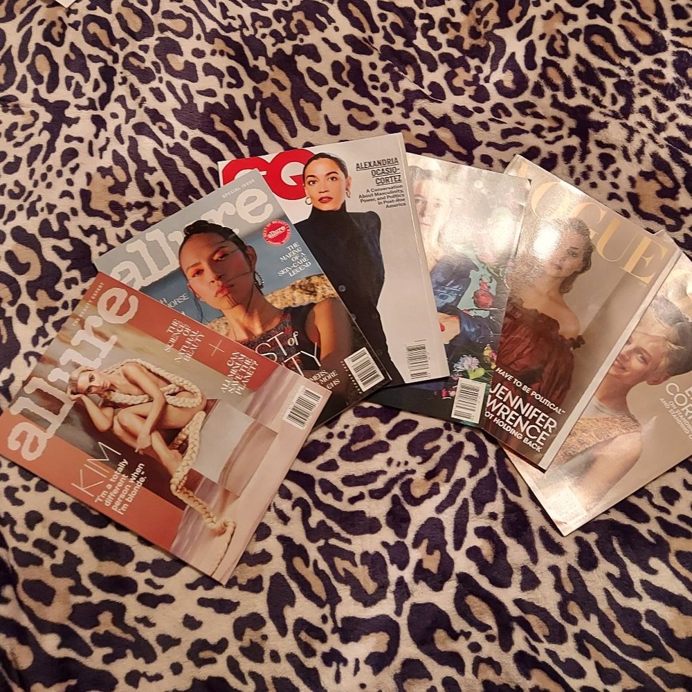 October August 2022 Allure Awards GQ Vogue Magazine Kim Kardashian KK Brad Pitt